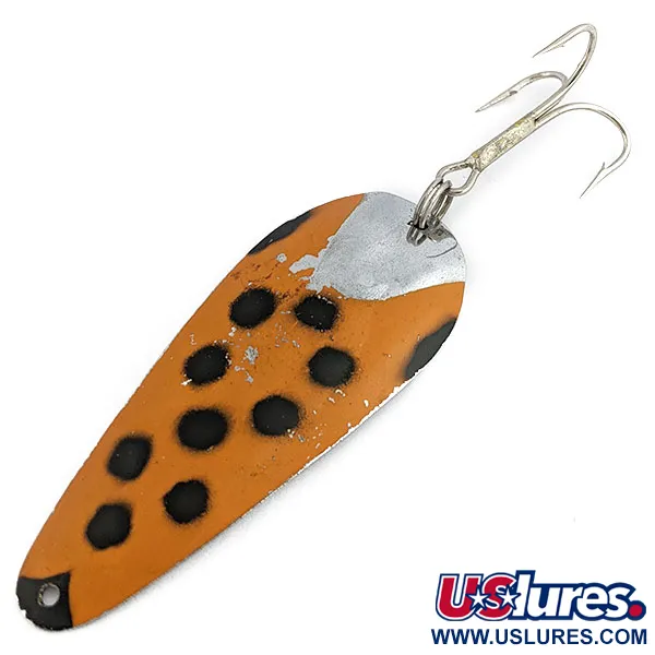 Vintage  Gates Bait and Tackle Gates Wobbler #2, 1/2oz Nikiel/czerwony/czarny fishing spoon #17982