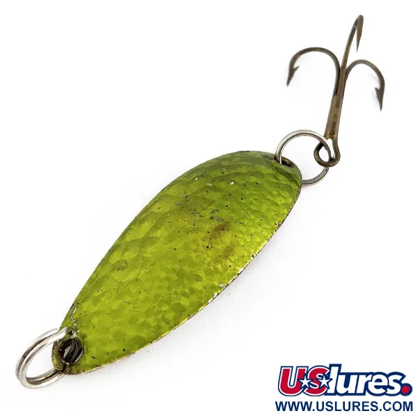 Vintage  Johnny Walker Dr.Walker's Johnny REB, 1/2oz Green crystal fishing spoon #17987