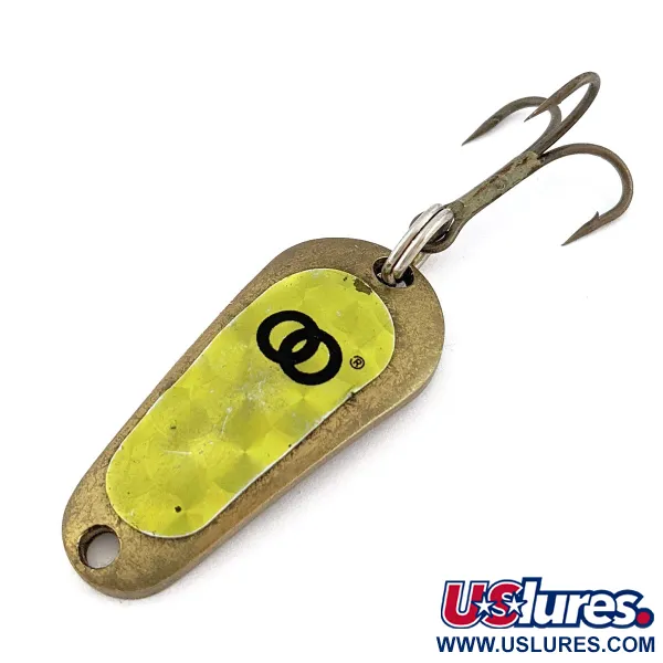 Vintage   Grassl's Double OO wobbler, 1/3oz Brass fishing spoon #17990