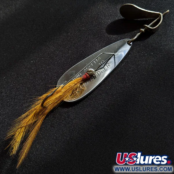 Vintage  Tony Accetta Tony Acetta Spin Doger, 1/2oz Nickel fishing spoon #17996