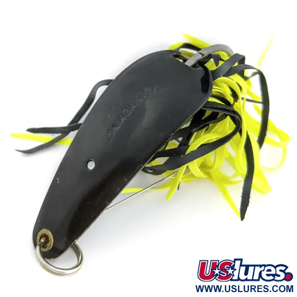 Vintage   Strike King Timber King, 1/2oz Black fishing spoon #17998