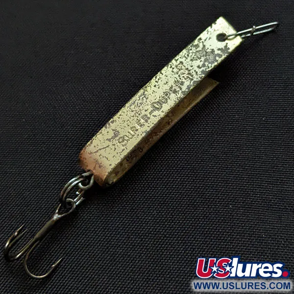 Vintage  South Bend Super-Duper 503, 1/8oz Brass fishing spoon #18013