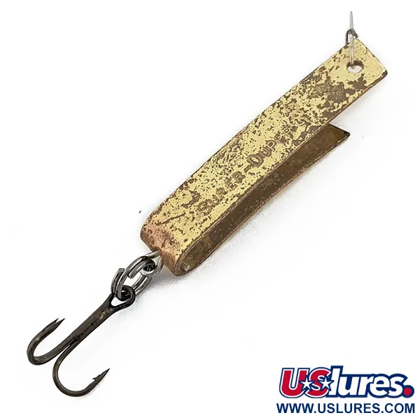 Vintage  South Bend Super-Duper 503, 1/8oz Brass fishing spoon #18013