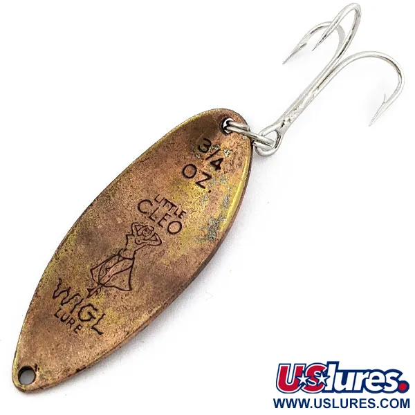 Vintage  Seneca Little Cleo (Hula Girl), 3/4oz Copper fishing spoon #18016