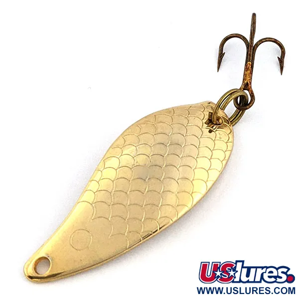 Vintage   Ideal Products Mr Fish, 3/16oz Gold fishing spoon #18018