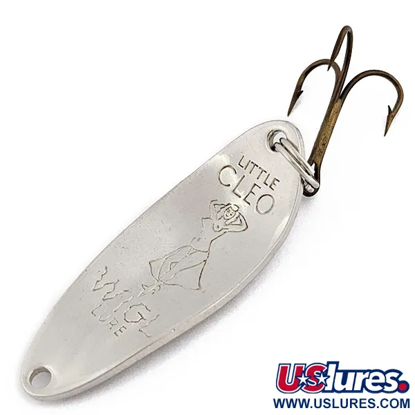 Vintage  Seneca Little Cleo (Hula Girl), 1/3oz Nickel fishing spoon #18027