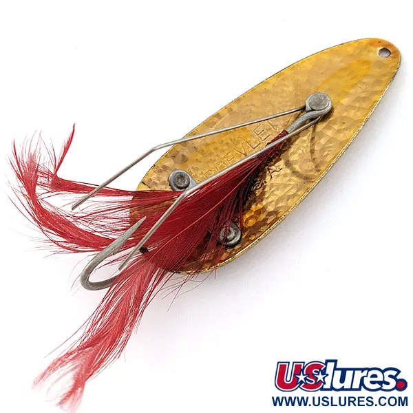 Vintage  Eppinger Dardevle Dardevlet Feathered Weedless Crystal, 3/4oz Crystal fishing spoon #18062