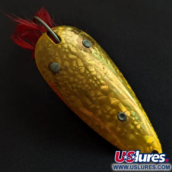 Vintage  Eppinger Dardevle Dardevlet Feathered Weedless Crystal, 3/4oz Crystal fishing spoon #18062