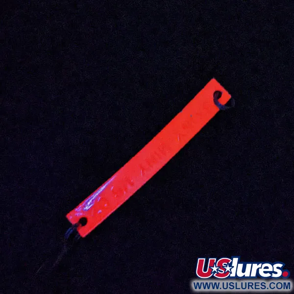 Vintage  Yakima Bait Skiny-miny, 3/16oz Nickel/Orange UV fishing spoon #18086