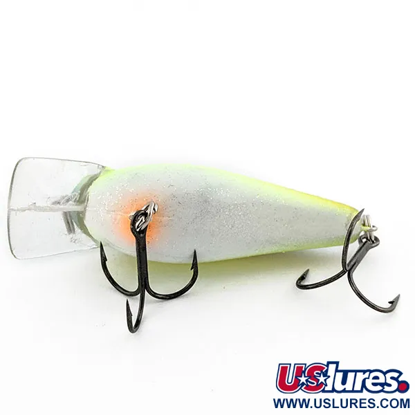 Vintage   Strike King KVD Silent square bill, 2/5oz Chartreuse Sexy Shad fishing lure #19626