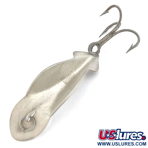 Vintage   Buck Perry Spoonplug, 3/16oz silver fishing spoon #18100