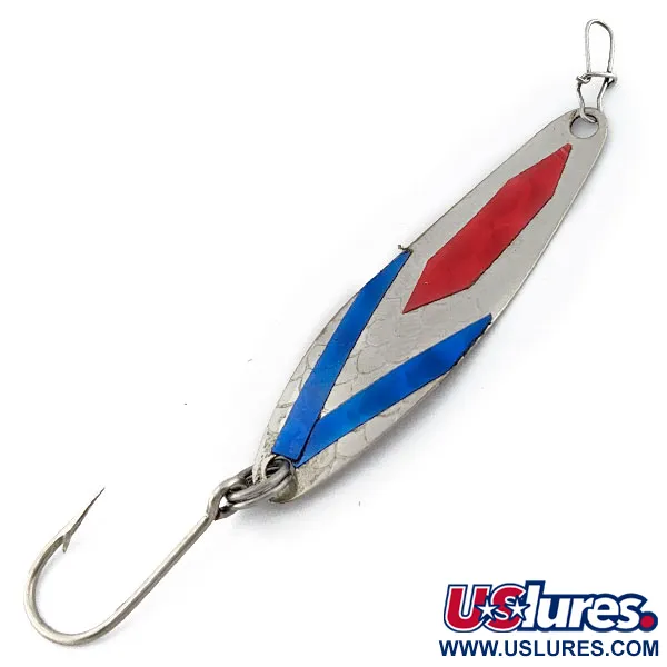 Vintage  Luhr Jensen Needlefish 2, 3/32oz nickel fishing spoon #18129