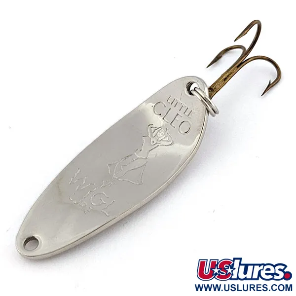 Vintage  Seneca Little Cleo (Hula Girl), 1/3oz nickel fishing spoon #18146