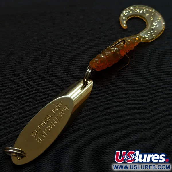 Vintage  Acme Kastmaster, 3/8oz gold fishing spoon #18158