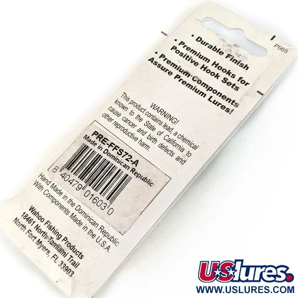   Wahoo Key Largo Swim'n Fin (Rattle), 2/5oz silver fishing spoon #18160