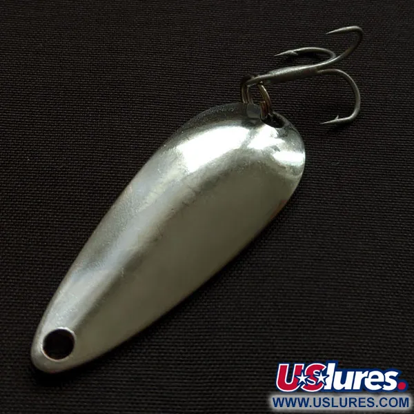 Vintage   Worth Chippewa Steel Spoon, 3/16oz nickel fishing spoon #18163