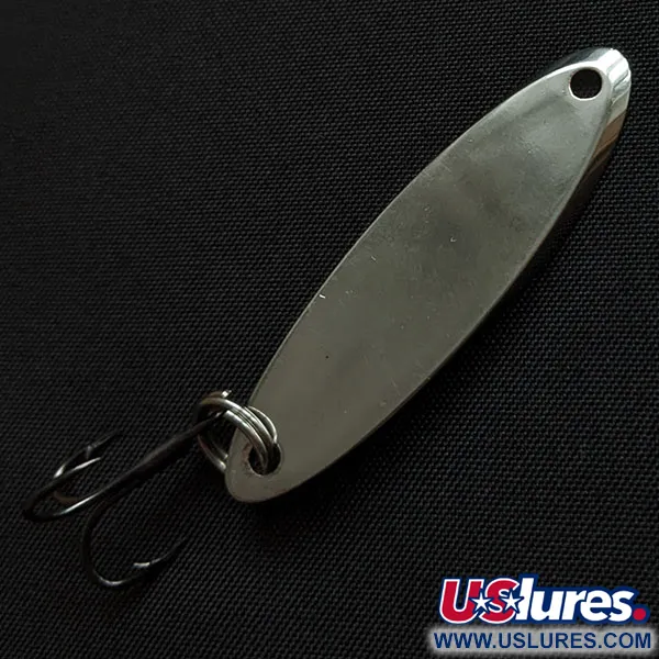 Vintage  Acme Kastmaster, 1/4oz nickel/blue fishing spoon #18165