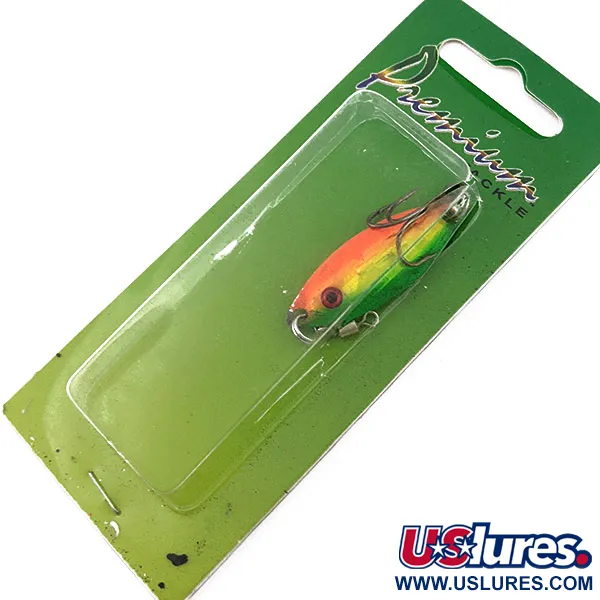   Wahoo Key Largo Swim'n Fin, Rattl, 3/16oz Fire Tiger fishing spoon #18166