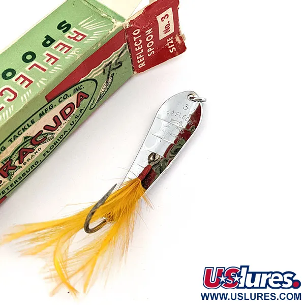   Barracuda Reflecto #3, 2/5oz nickel fishing spoon #18172