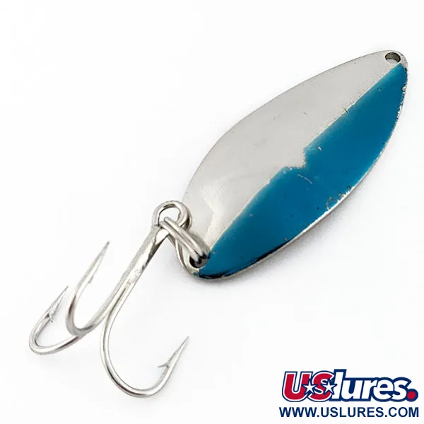 Vintage  Seneca Little Cleo (Hula Girl), 3/4oz nickel/blue fishing spoon #18177