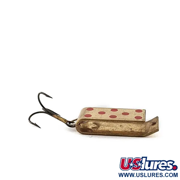 Vintage   Jake's Lures Lil Jake, 1/3oz gold/red fishing spoon #18180