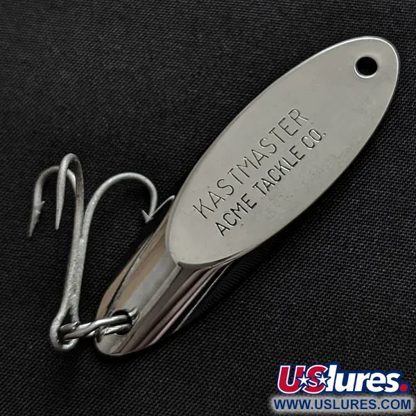 Vintage  Acme Kastmaster, 1/2oz nickel fishing spoon #18199