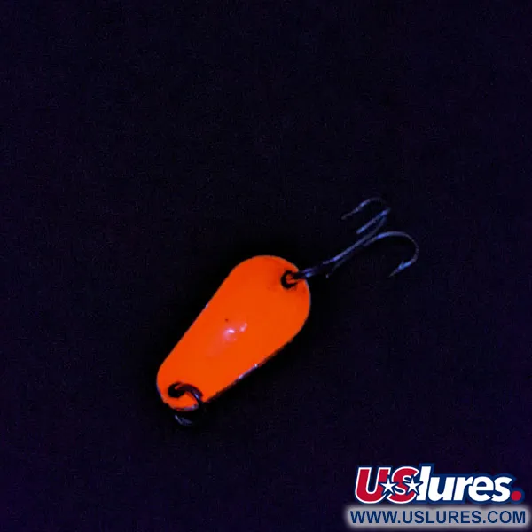 Vintage  Acme Wob-L-Rite, 3/16oz nickel/orange UV fishing spoon #18214