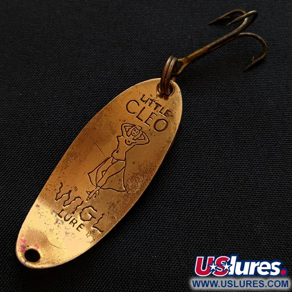 Vintage  Seneca Little Cleo (Hula Girl), 1/3oz copper/red fishing spoon #18219