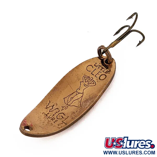 Vintage  Seneca Little Cleo (Hula Girl), 1/3oz copper/red fishing spoon #18219