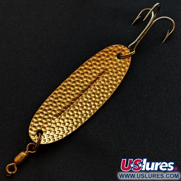 Vintage   Williams Wabler W50, 1/2oz gold fishing spoon #18222