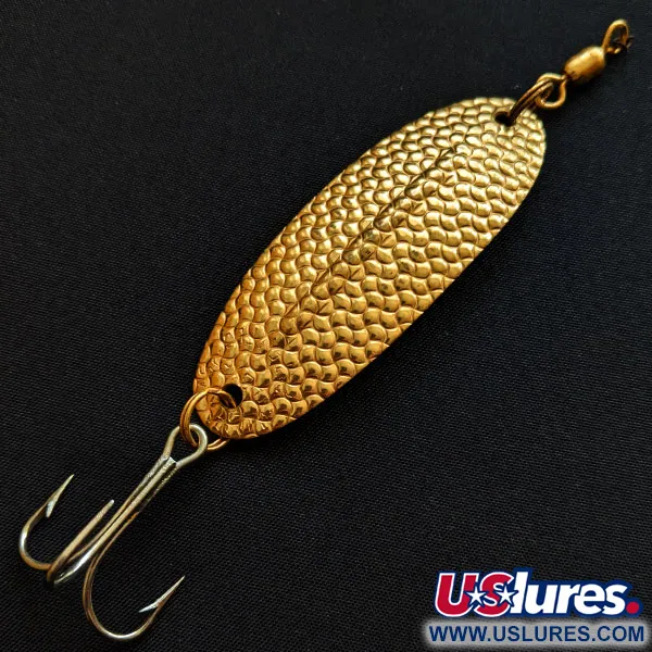 Vintage   Williams Wabler W50, 1/2oz gold fishing spoon #18222