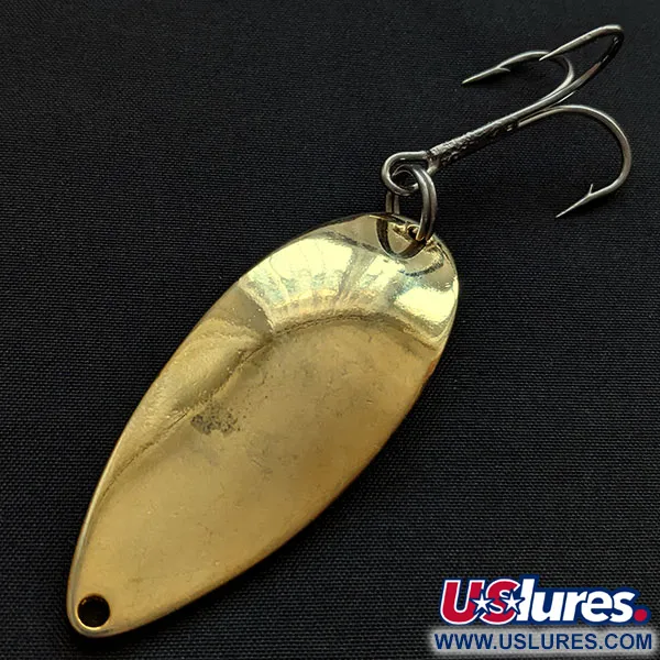 Vintage   Acme Little Cleo, 3/4oz gold fishing spoon #18233