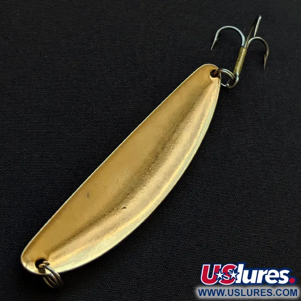 Vintage  Acme Side-Winder S 340, 3/4oz golden/red fishing spoon #18237