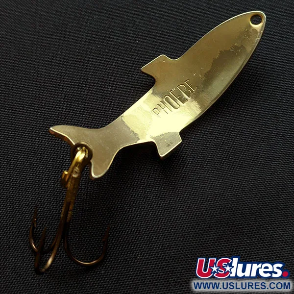 Vintage   Acme Phoebe, 1/4oz gold fishing spoon #18263