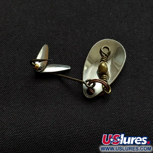 Vintage  Yakima Bait Hildebrandt 2 Flicker Spinner, 3/64oz nickel fishing spoon #18271