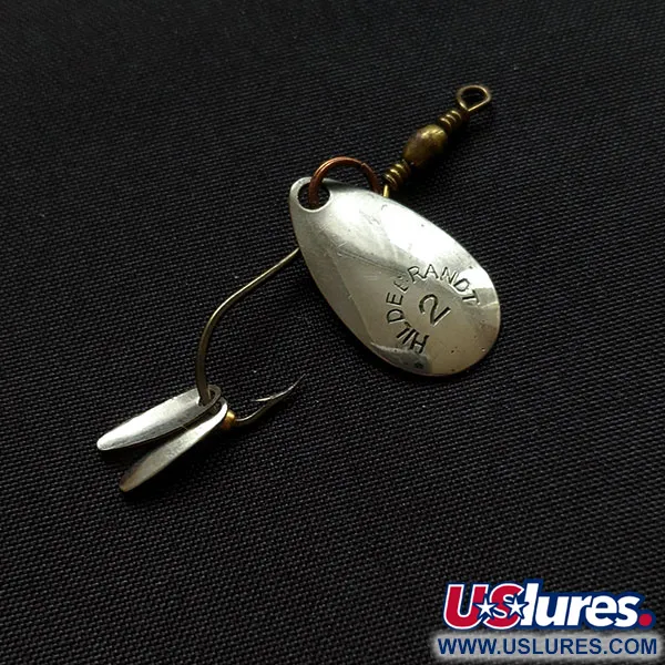 Vintage  Yakima Bait Hildebrandt 2 Flicker Spinner, 3/64oz nickel fishing spoon #18271