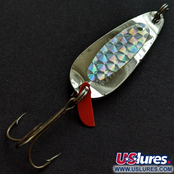 Vintage  Luhr Jensen Les Davis Hotrod, 1/2oz nickel fishing spoon #18272