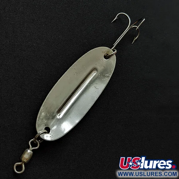 Vintage   Williams Wabler W50, 1/2oz silver/red fishing spoon #18427