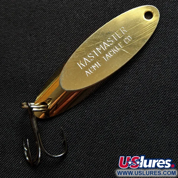 Vintage  Acme Kastmaster, 1/4oz gold fishing spoon #18289