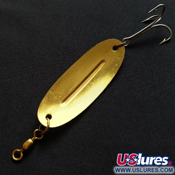Vintage   Williams Wabler W50, 1/2oz gold fishing spoon #18291