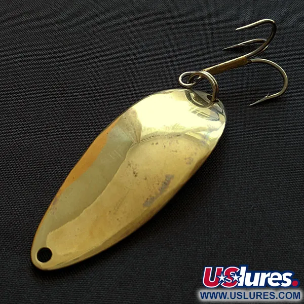 Vintage  Seneca Little Cleo (Hula Girl), 2/3oz gold fishing spoon #18295