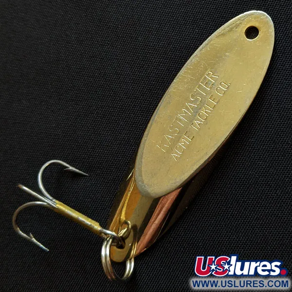 Vintage  Acme Kastmaster, 3/4oz gold fishing spoon #18308