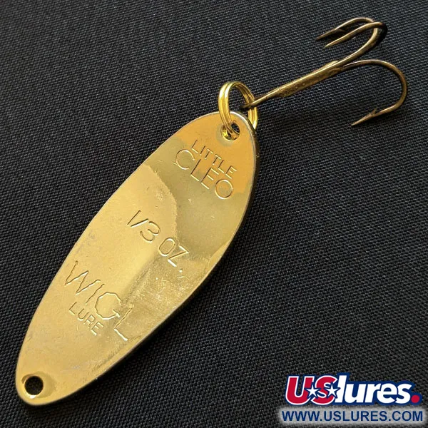 Vintage   Acme Little Cleo, 1/3oz gold fishing spoon #18311