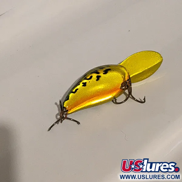 Vintage   Bomber Fat A B06F, 3/5oz  G Finish reflectiv green fishing lure #18324