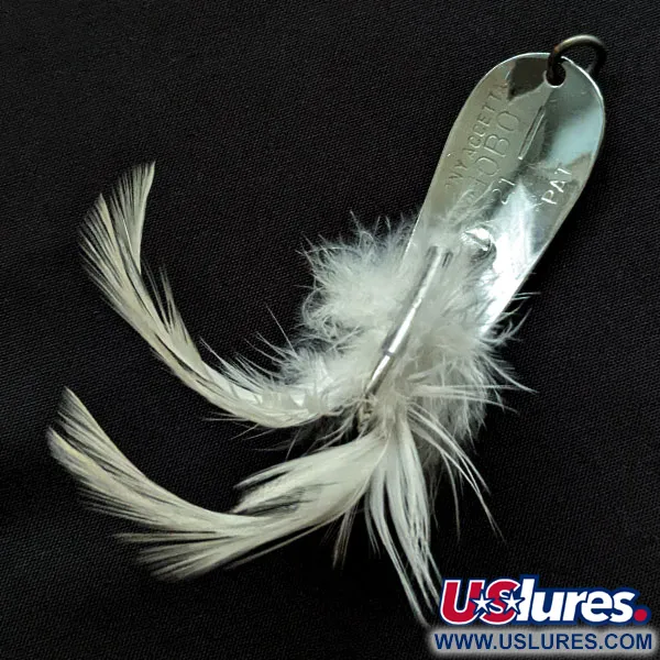 Vintage   Tony Accetta HOBO, 2/5oz nickel fishing spoon #18329