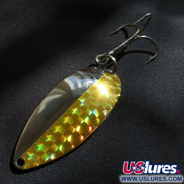 Vintage  Seneca Little Cleo (Hula Girl), 3/4oz nickel/gold fishing spoon #18337