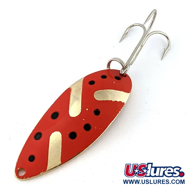 Vintage  Seneca Little Cleo (Hula Girl), 3/4oz gold/red fishing spoon #18338