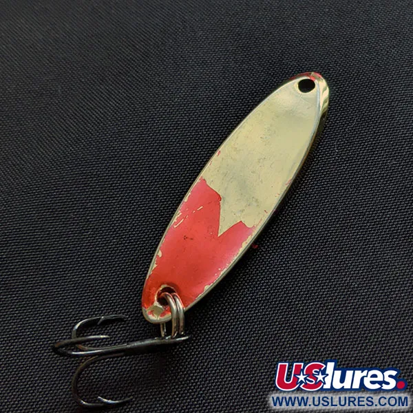 Vintage  Acme Kastmaster, 1/4oz gold/red fishing spoon #18340