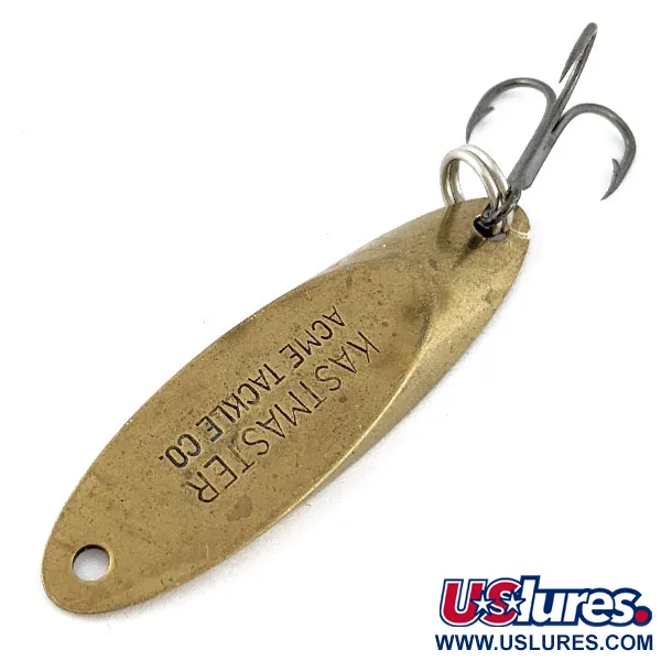 Vintage  Acme Kastmaster, 1/4oz brass fishing spoon #18344