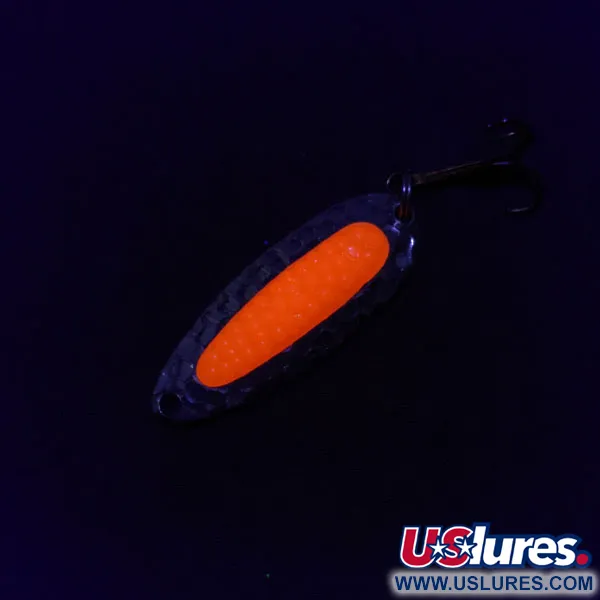 Vintage   Blue Fox Pixee, 1/4oz nickel/pink fishing spoon #18361